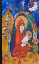 Деца от арт школа „Колорит” с отличия на конкурса „Роди се дете, Син ни се даде” 3 PB230631