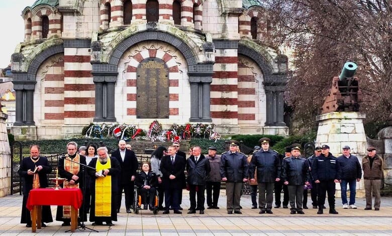 тържествен водосвет на бойните знамена